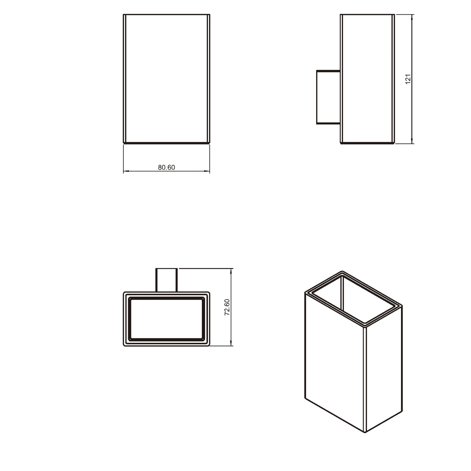 COSMIC Bath Life ZahnbĂŒrstenhalter Wandmodell â Bild 4