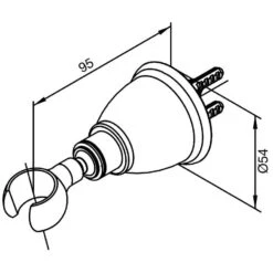 Damixa Tradition-Wandhalter Für Handbrause