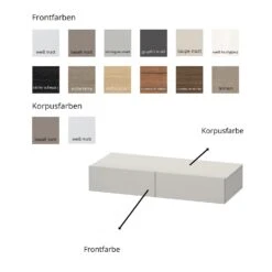 Duravit Durastyle Schubkastenablage 150 Cm, Mit 3 Schubkästen, Bi-Color