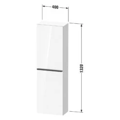 Duravit D-Neo Halbhochschrank 40 X 132 Cm, 1 Tür Anschlag Links, Griff Chrom