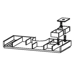 Duravit Inneneinteilung Für Waschtischunterbauten 80 X 35 Cm Mit Siphonausschnitt