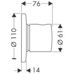 Hansgrohe Highflow Trio/Quattro Umsteller UP DN20