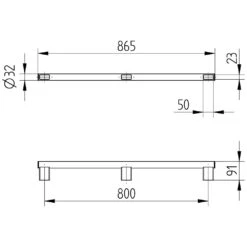 Avenarius Free Living! Haltegriff 86,5 Cm, Rohr Ø 3,2 Cm