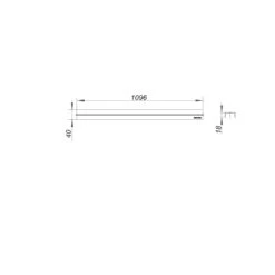 Dallmer CeraLine Abdeckung Standard 110 Cm