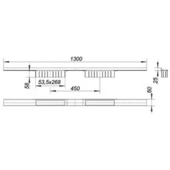 Dallmer CeraWall Select Duo Duschrinne 130 Cm