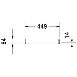 Duravit Vero Handtuchhalter Chrom Für Vero Waschtisch 50 Cm