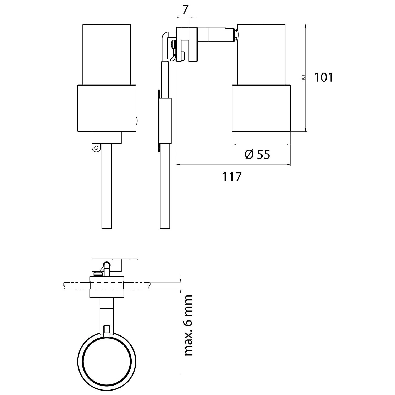 Emco System 2 Klemmleuchte Rund â Bild 2