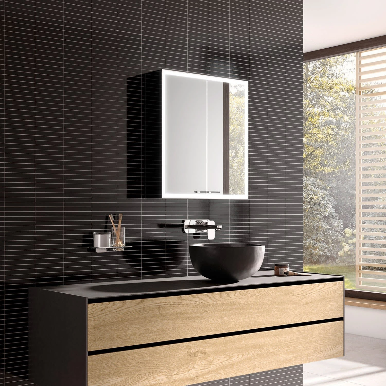 Emco Asis Prestige 2 LED-Lichtspiegelschrank 58,8 Cm, Ohne Light System