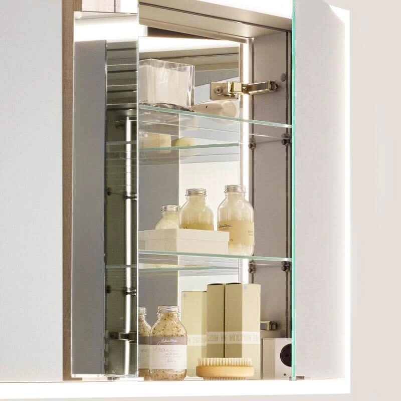 Emco Asis Prime Lichtspiegelschrank 130 X 70 Cm Unterputzmodell, 2 Steckdosen – Bild 3