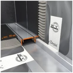 ESS Easy Drain Modulo TAF Wall Abdeckungen Zero+ Edelstahl 1200