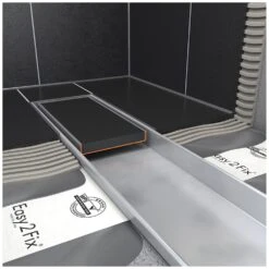 ESS Easy Drain Multi Fliese 800 Duschrinne Komplettset