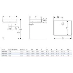 Geberit Publica Mehrzweckbecken 60 X 40 Cm Ohne Überlauf