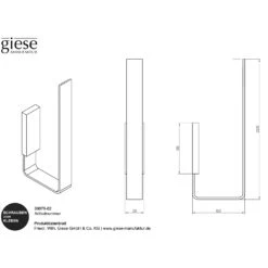 Giese Gifix Tono Ersatzpapierhalter Für Zwei Rollen