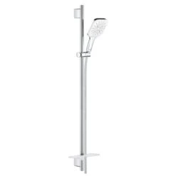 GROHE Rainshower SmartActive 130 Cube Brausestangenset, 3 Strahlarten, Brausestange 90 Cm
