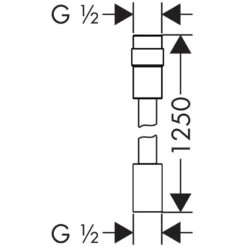 AXOR ShowerSolutions Brauseschlauch Mit Volumenkontrolle 125 Cm