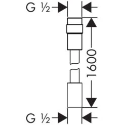 AXOR ShowerSolutions Brauseschlauch Mit Volumenkontrolle 160 Cm