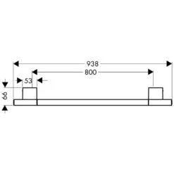 AXOR Uno² Badetuchhalter