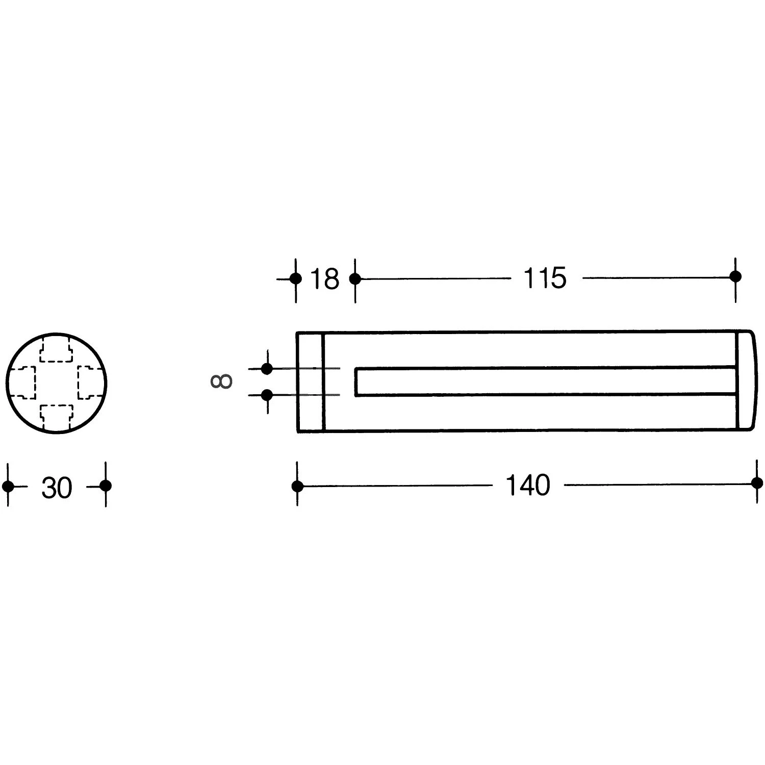 HEWI Serie 477 Glasplattenhalter Mit Distanzstück
