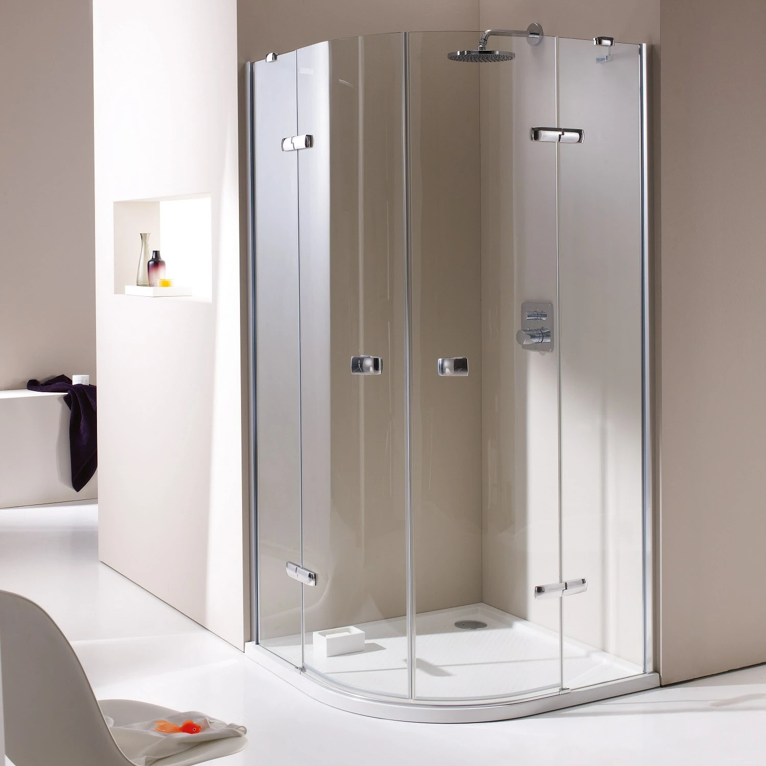 HÜPPE Purano Viertelkreisduschwanne 90 X 90 Cm