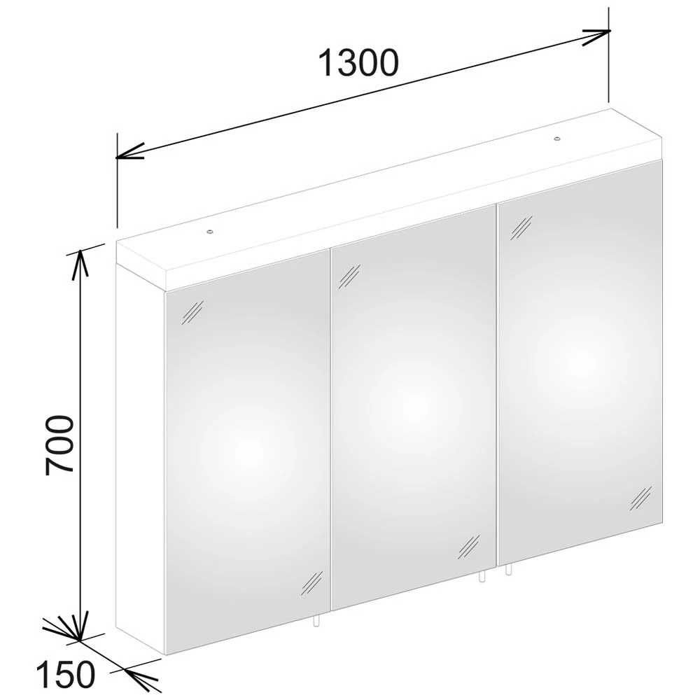 Keuco Royal Reflex.2 Spiegelschrank 130 Cm â Bild 3