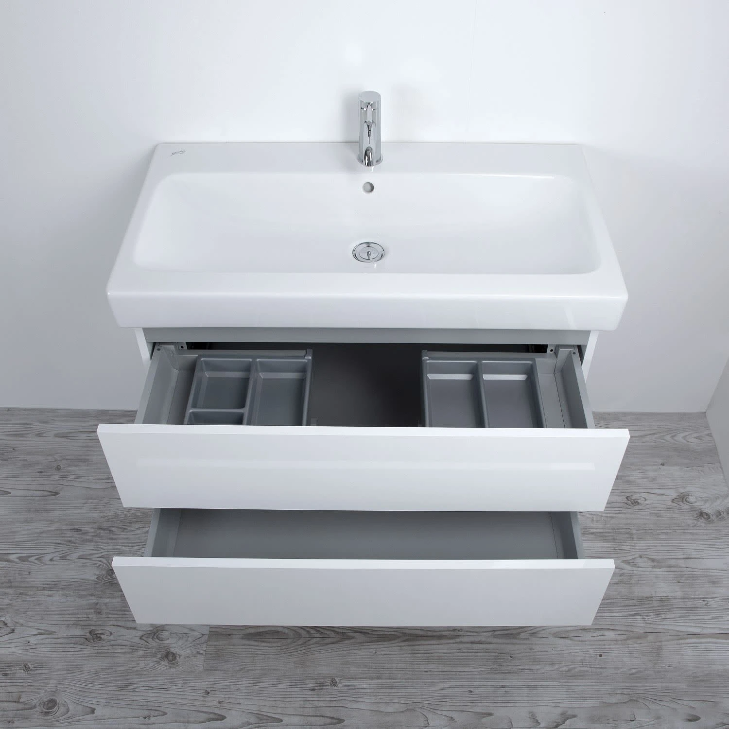 Kronenbach Plana 2.0 Waschtischunterschrank Für Geberit ICon 60 Cm Mit 2 Auszügen – Bild 3