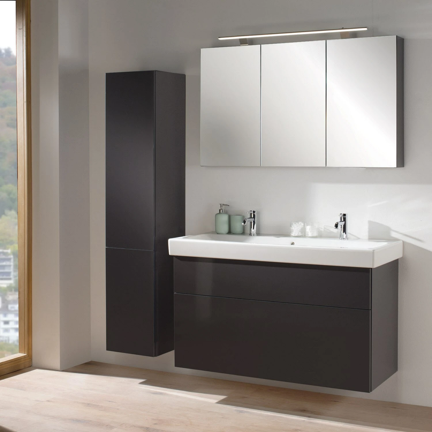 Kronenbach Plana 2.0 Waschtischunterschrank Für Geberit ICon 60 Cm Mit 2 Auszügen – Bild 5