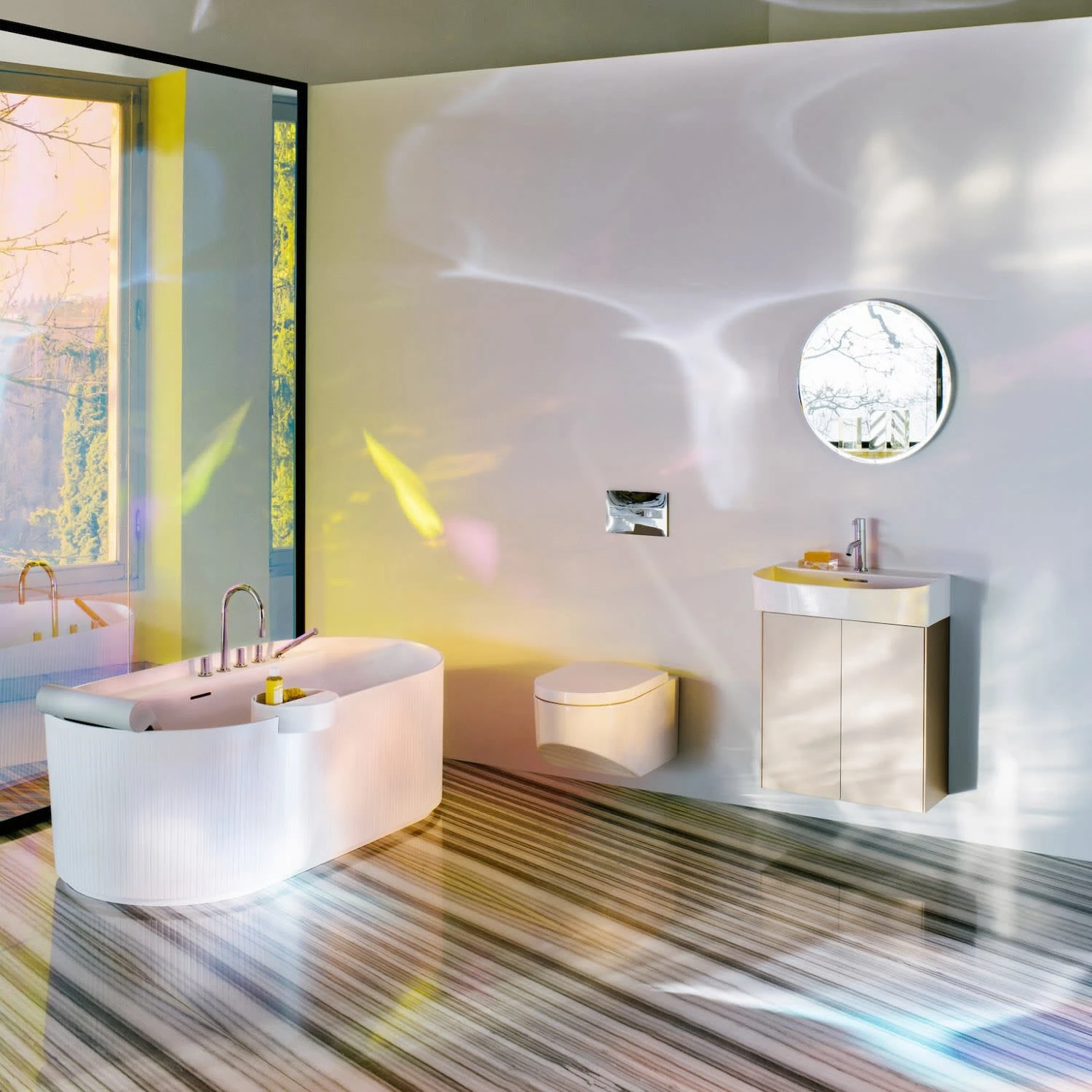 LAUFEN Sonar Freistehende Badewanne 160 X 81,5 Cm, Mit Oberflächentextur – Bild 5