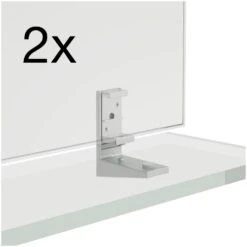 LAUFEN Frame 25 Set Zur Fixierung Der Ablage Am Spiegel, 2 Stk
