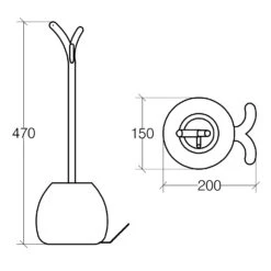 Living Toilettenbürstengarnitur In Wal-Form