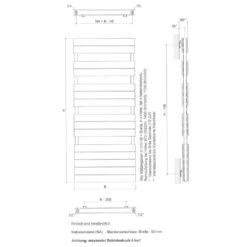 Plan Duo Badheizkörper 50 X 119,5 Cm
