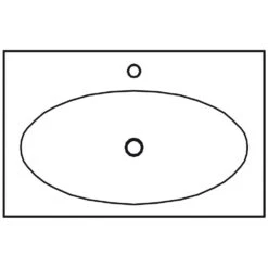 Pelipal Serie 6010 (Solitaire) Krion-Waschtisch 78 Cm
