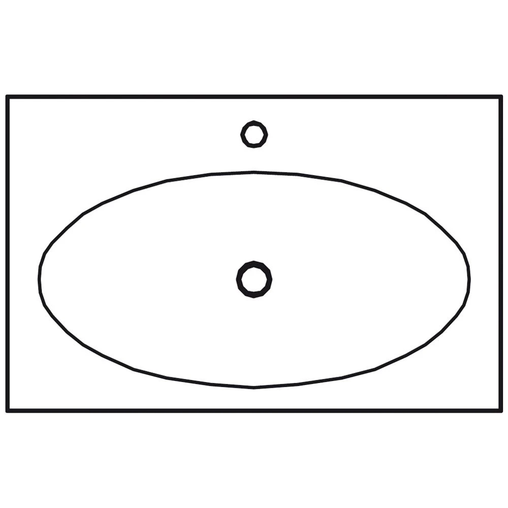 Pelipal Serie 6010 (Solitaire) Krion-Waschtisch 78 Cm