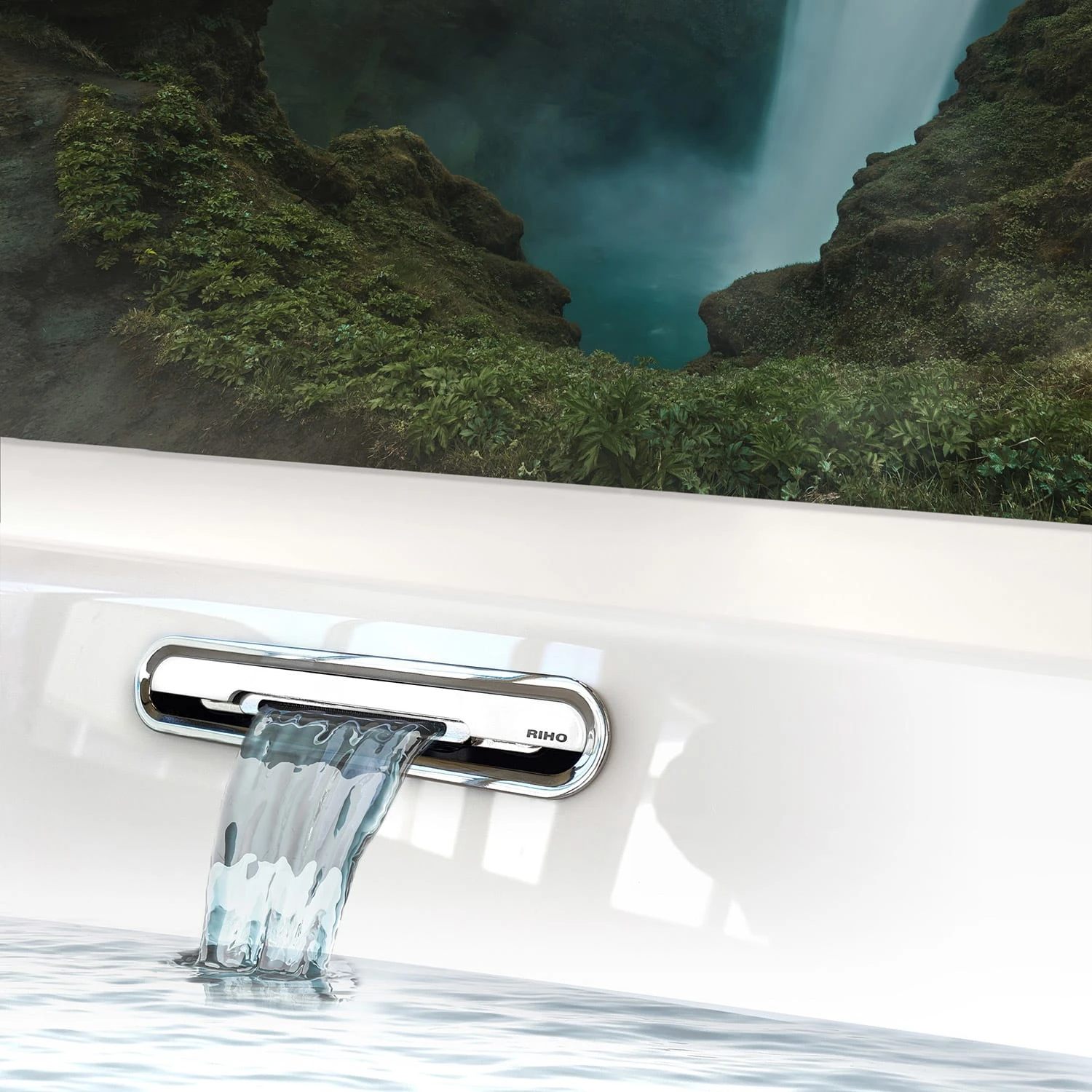 Riho Still Smart Raumspar-Badewanne 170 X 110 Cm, Mit Riho Fall, Fußende Rechts – Bild 2