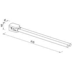 Bravat Metasoft Handtuchhalter 2-armig