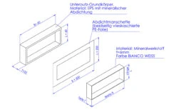 Schedel Nischeneinsatz 30 X 60 X 12 Cm Rahmenlos