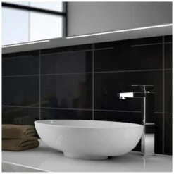 Treos Serie 710 Mineralguss Aufsatz-Waschbecken 51 Cm