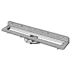 Viega X1 Advantix Grundkörper Für Advantix-Duschrinne Wand 120 Cm