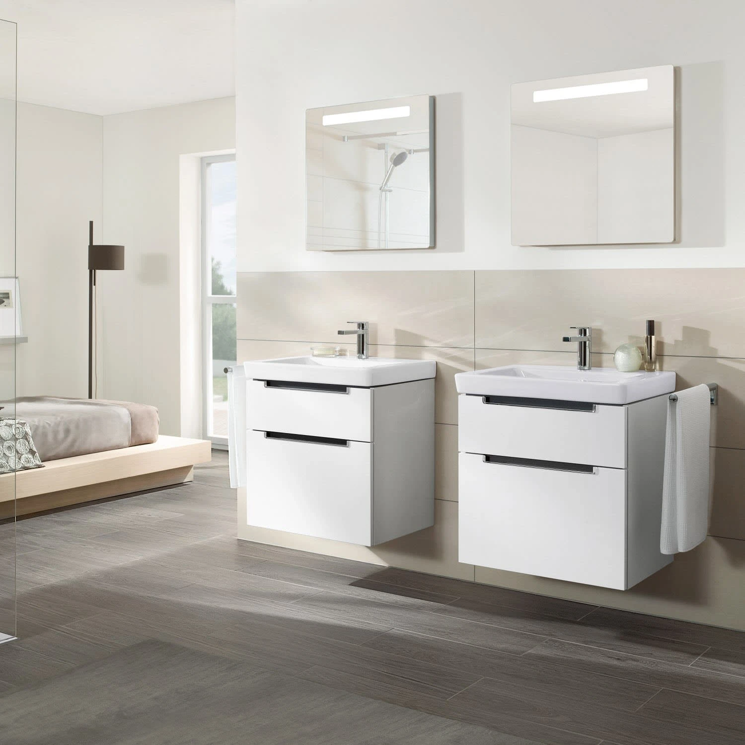 Villeroy & Boch Subway 2.0 Waschtisch-Kombination 60 Cm Mit 2 Auszügen, 1 Hahnloch Und 1 Überlauf – Bild 4