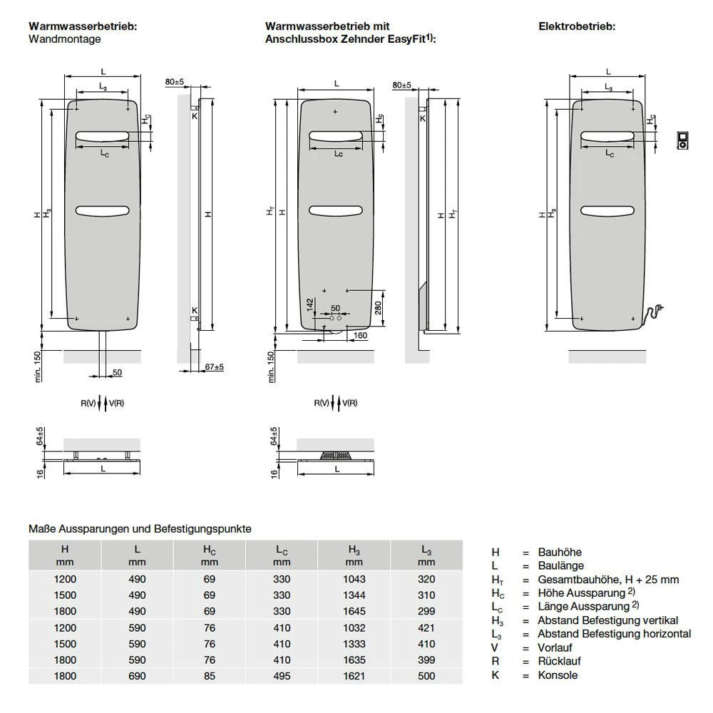 Zehnder Vitalo Spa VITE-150-060/GD Heizkörper 59 X 150 Cm – Bild 3