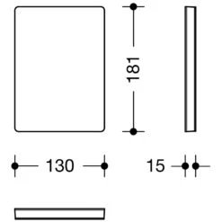 HEWI System 800K Abdeckung Für Montageplatte