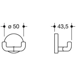 HEWI Serie 805 Classic Doppelhaken