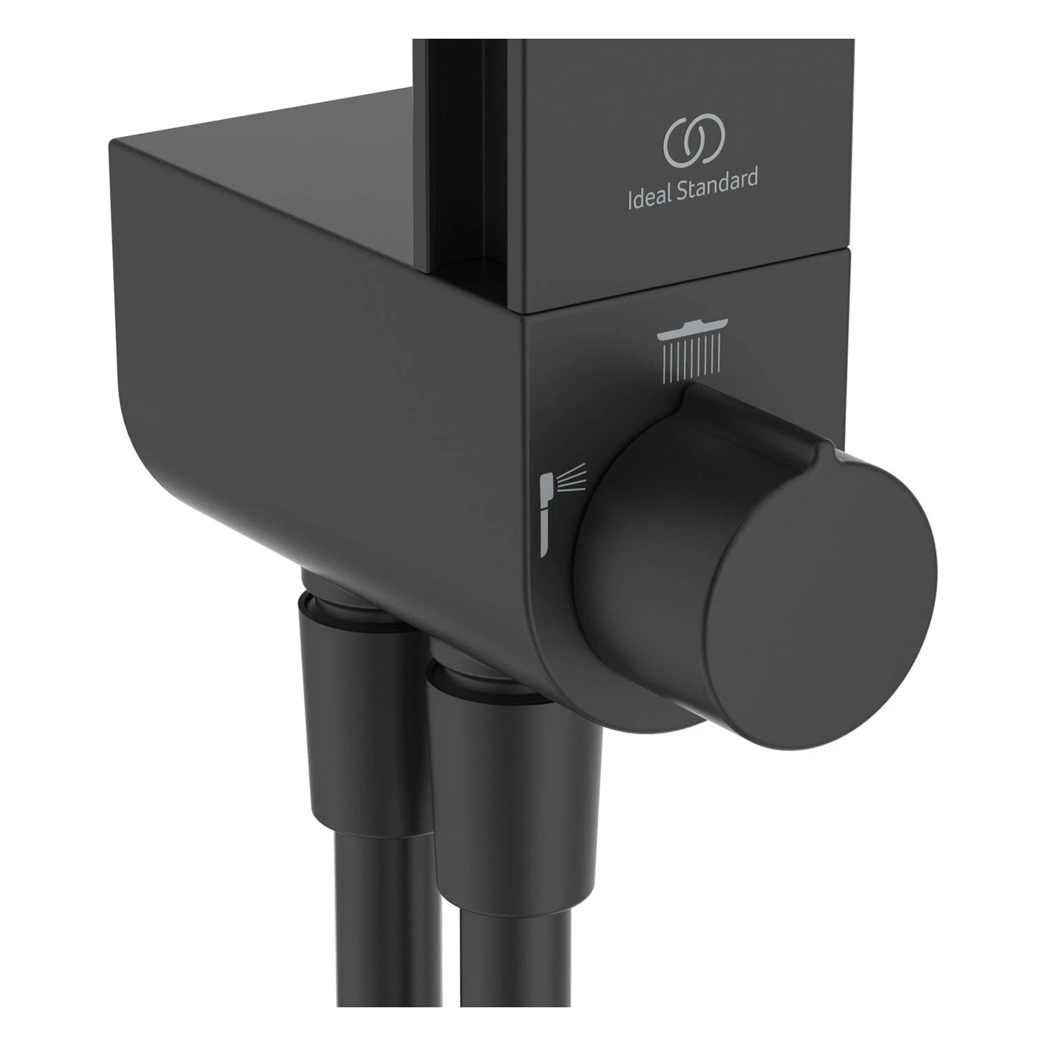 Ideal Standard Alu+ Duschsystem Ohne Armatur, Mit 2 Ablagen, 2-Funktions-Handbrause Und 2-Funktions-Kopfbrause – Bild 2