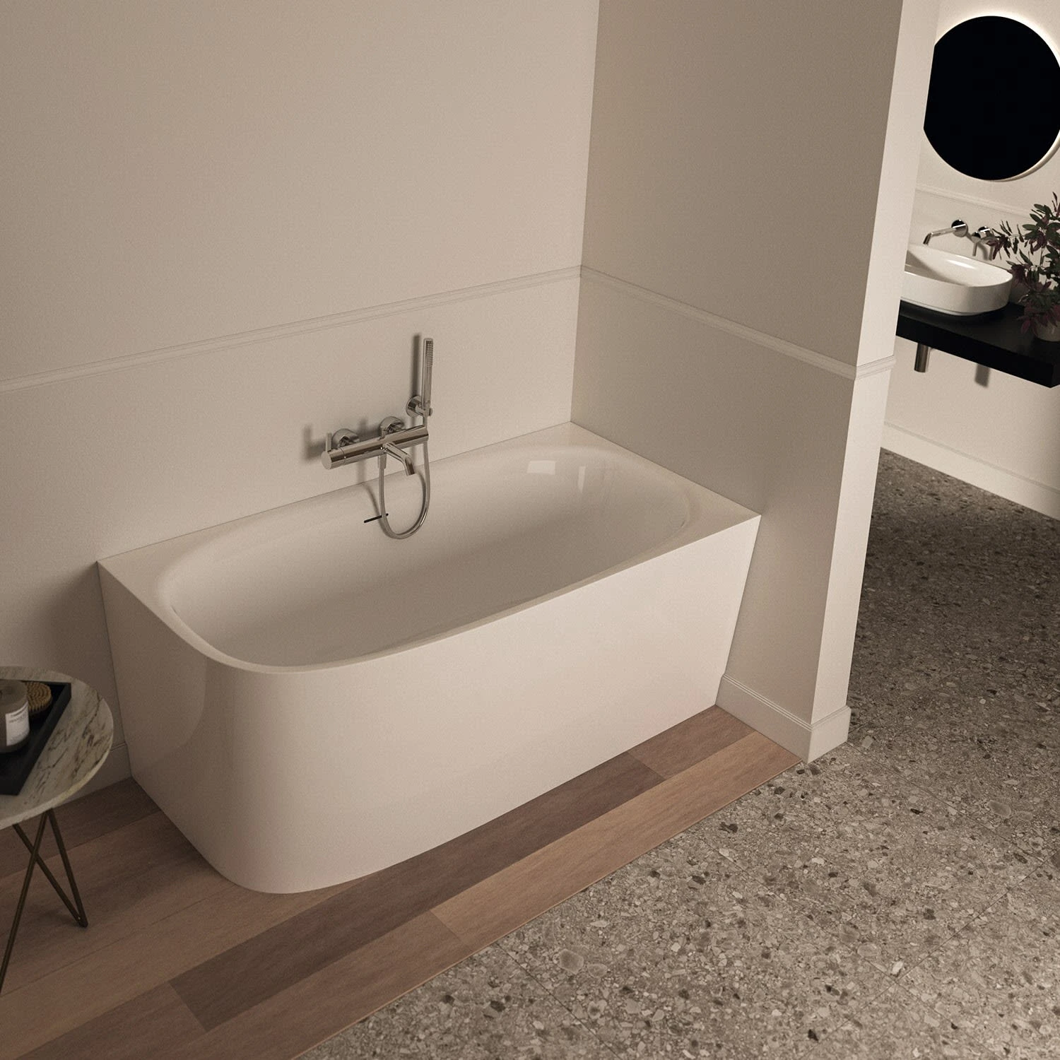 Ideal Standard Dea D-Form-Badewanne 150 X 75 Cm, Wandanbindung Rechts – Bild 6