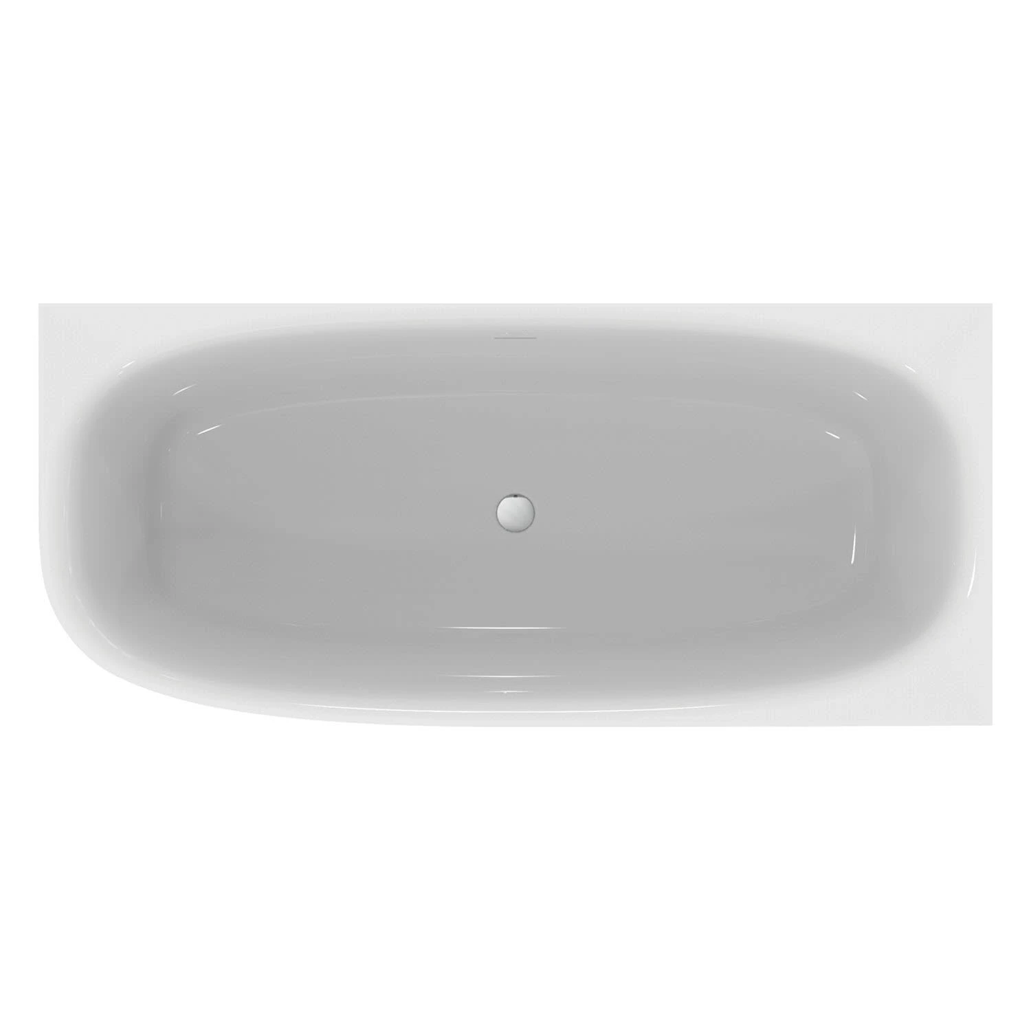 Ideal Standard Dea D-Form-Badewanne 180 X 75 Cm, Wandanbindung Rechts – Bild 3