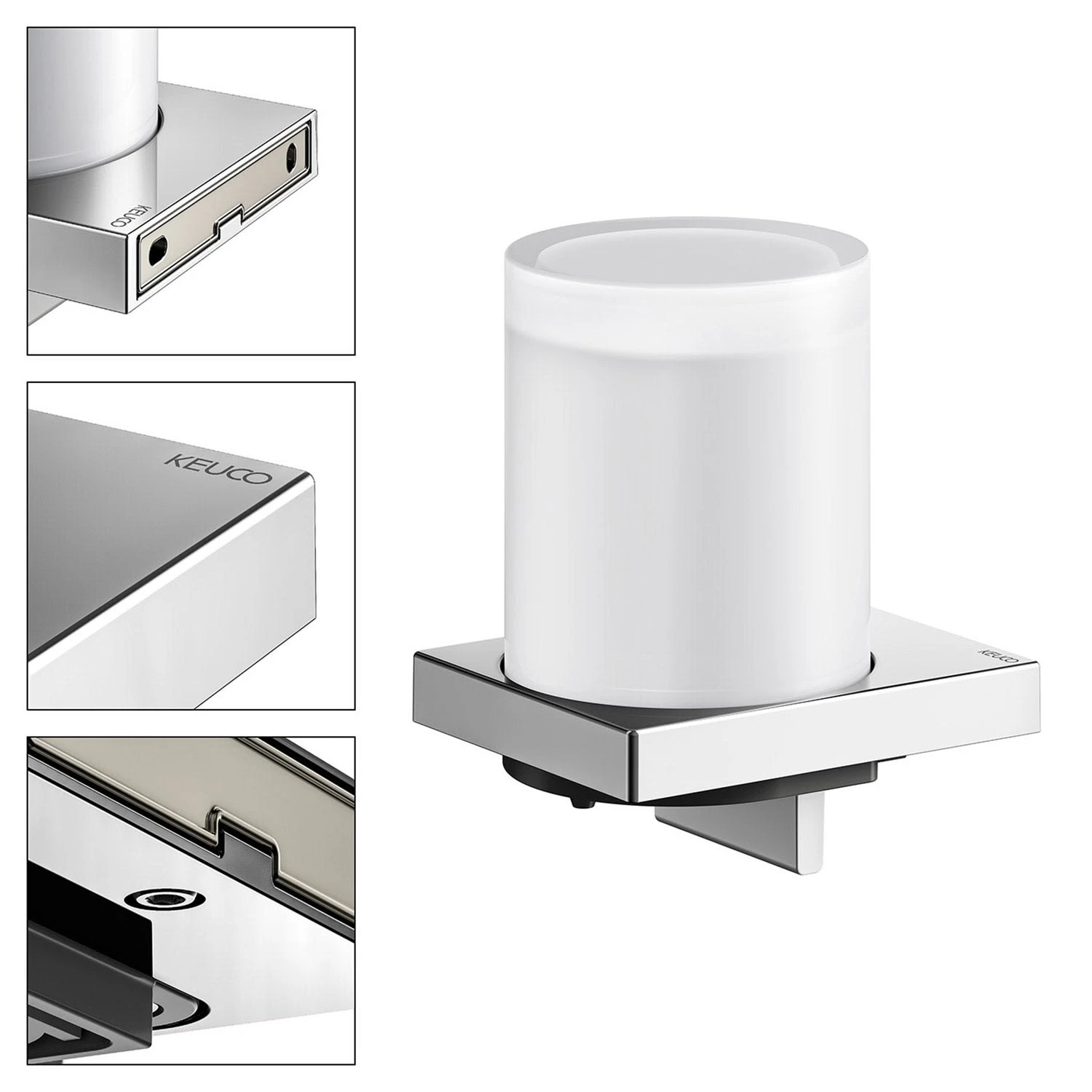 Keuco Edition 90 Square Lotionspender Mit Echtkristall-Glas â Bild 2