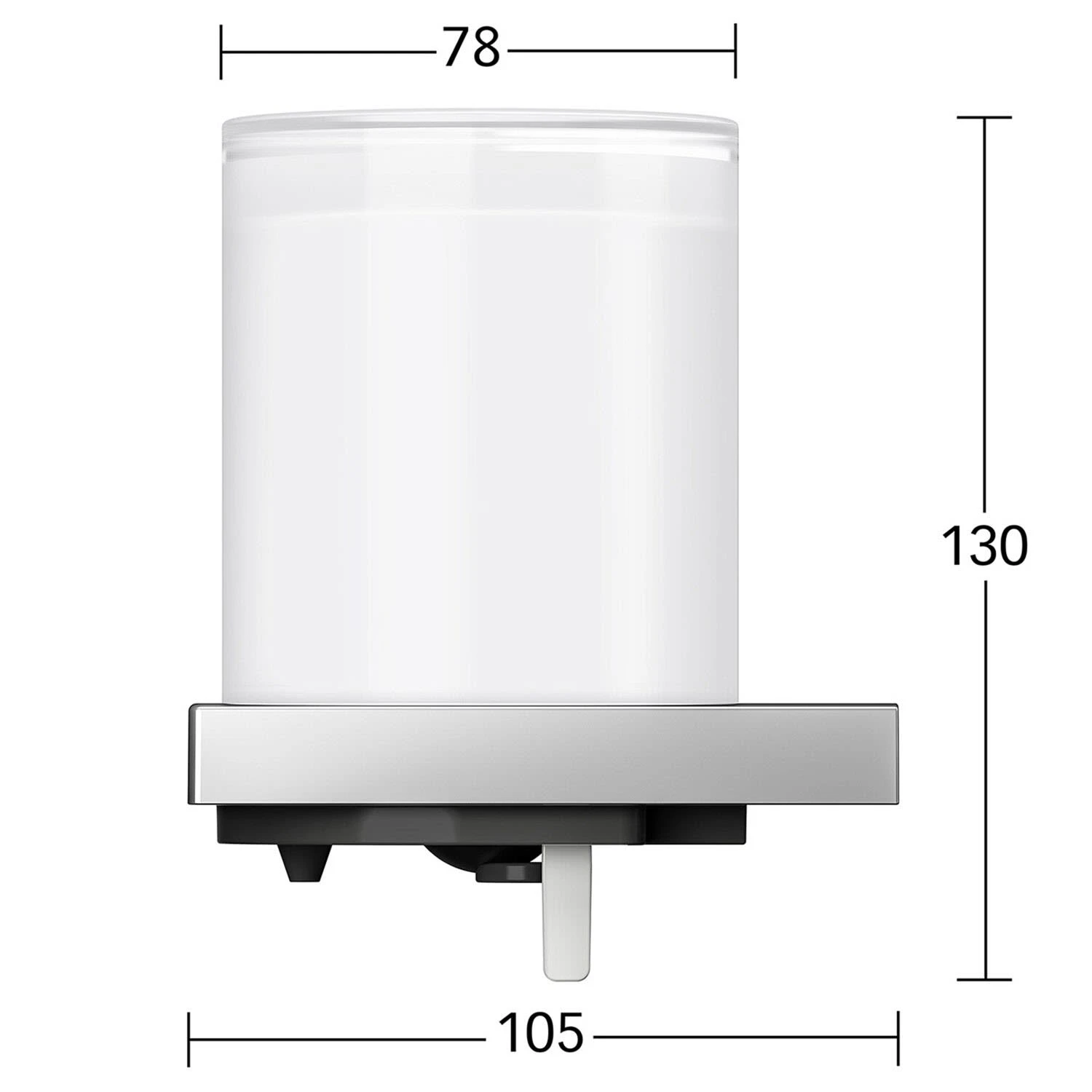 Keuco Edition 90 Square Lotionspender Mit Echtkristall-Glas â Bild 3