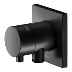 Keuco IXMO Black Selection Unterputz-Absperrventil FĂŒr 1 Verbraucher Mit Schlauchanschluss U. Comfort Griff, Eckig