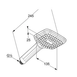 Kludi FRESHLINE Handbrause CL 1 S