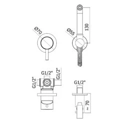 Loft 2.0 Bidet-/WC-Handbrauseset