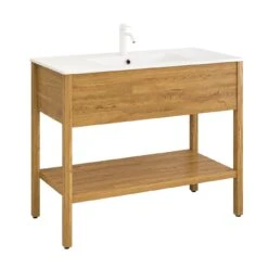 Loft 2.0 Waschtischunterschrank 100 Cm, Mit Holzgestell